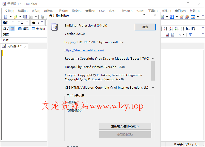 EmEditor文本编辑器v25.4.1绿色版-文龙资源站