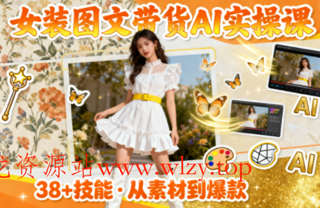 女装图文带货的AI实操课-文龙资源站