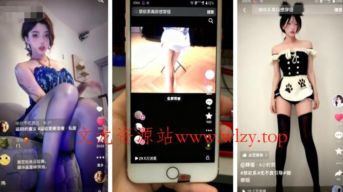 11月最新抖音快手美女起号技术，抖音素材混剪+快手搬运二创