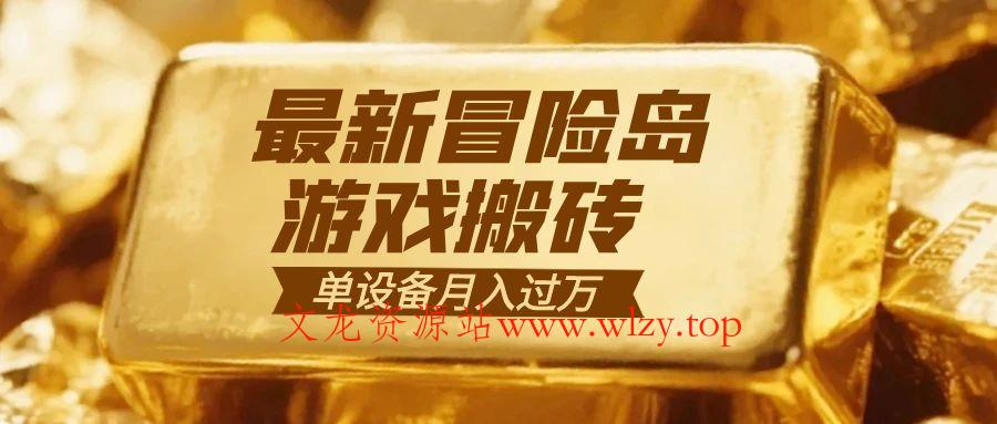 冒险岛游戏搬砖 一组账号月利润9000+-文龙资源站