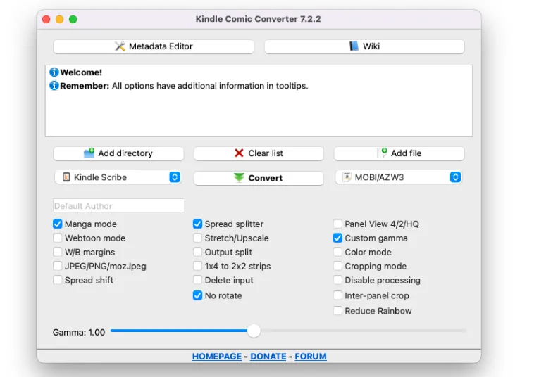 Kindle Comic Converter(开源免费漫画转电子书工具)-文龙资源站
