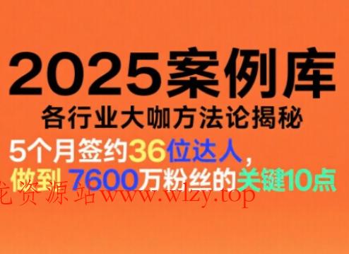 2025案例库,收录各行业大咖的方法论,各行业大咖方法论揭秘
