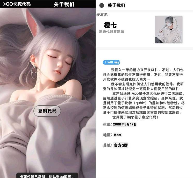 QQ卡死代码_1.0直接卡死对方-文龙资源站