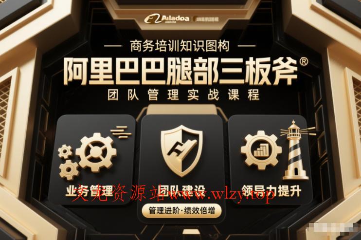 团队管理必学课程系列，阿里巴巴“腿部三板斧”-文龙资源站