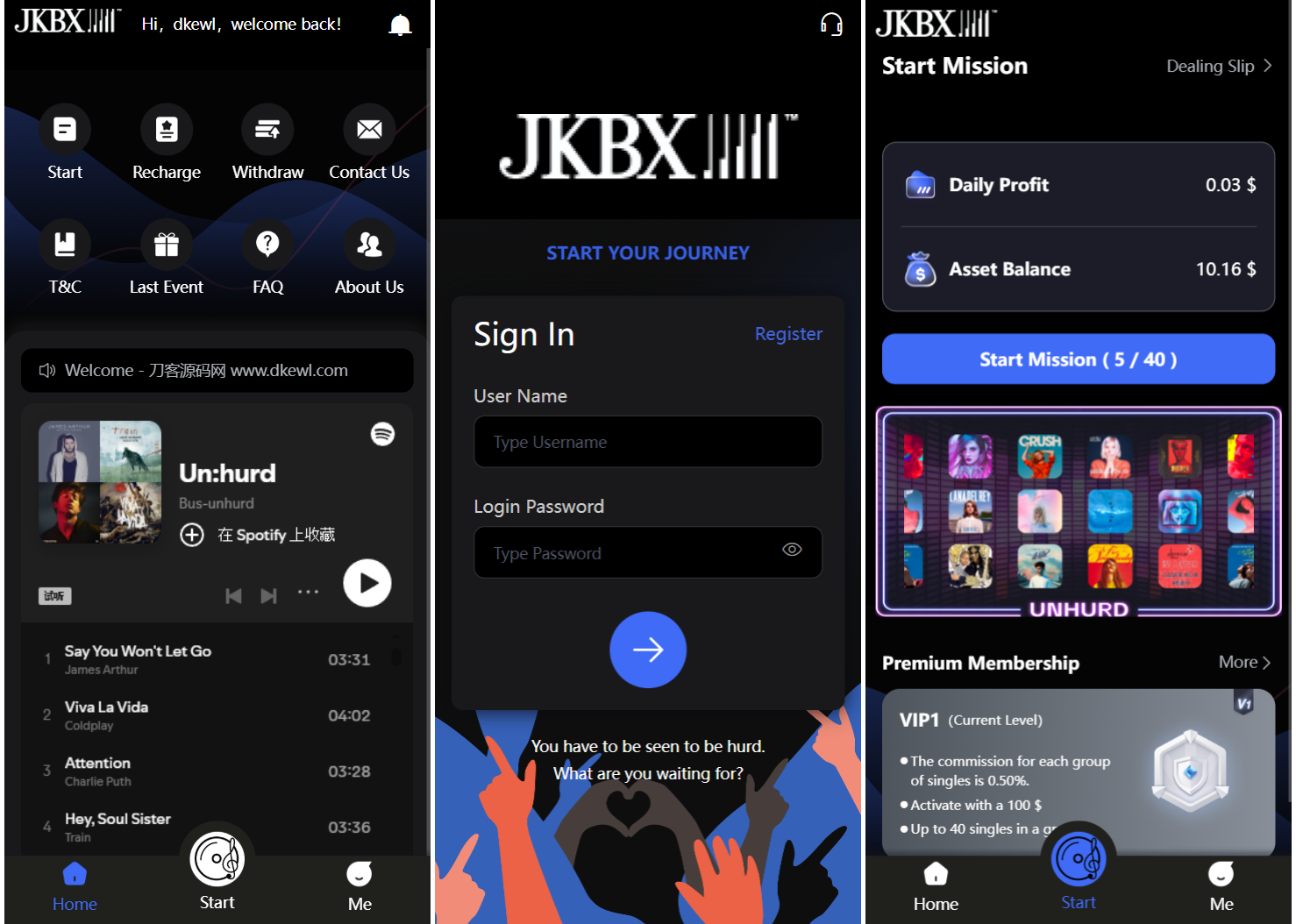 JKBX海外音乐抢单系统源码 Thinkphp框架 附教程-文龙资源站