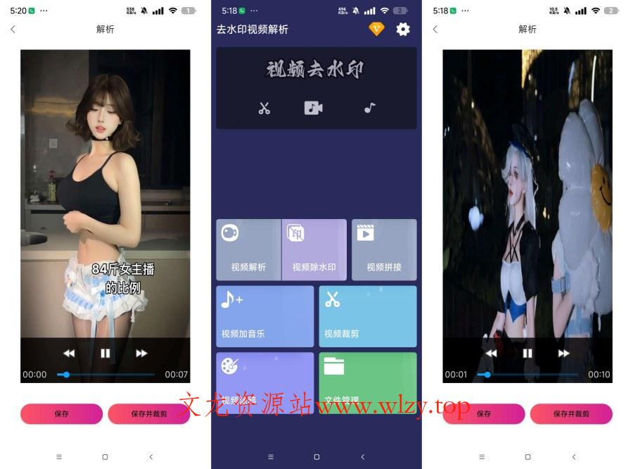 去水印视频解析1.1.26短视频去水印 视频去水印-文龙资源站