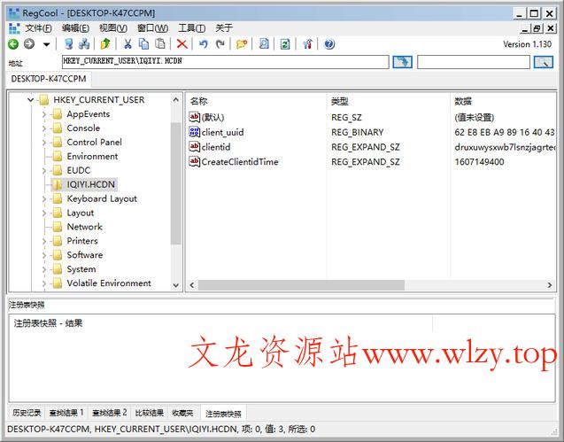 RegCool注册表编辑v3.0.0.2绿色版-文龙资源站