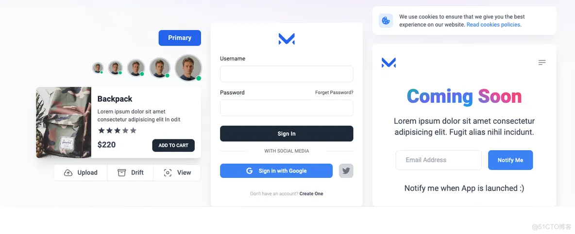 Meraki UI(基于Tailwind CSS构建的开源前端组件库)-文龙资源站