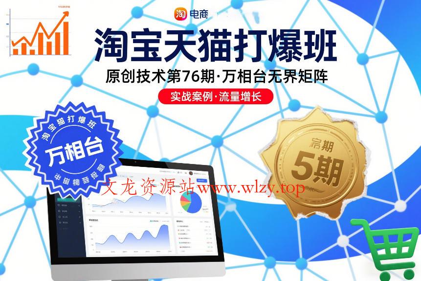 淘宝天猫打爆班原创技术第76期，万相台无界矩阵-文龙资源站