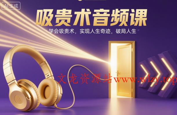 吸贵术音频课,学会吸贵术,实现人生奇迹,破局人生