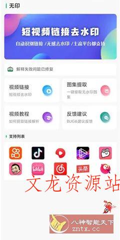 无印 v2.0免费版★视频解析去水印工具-文龙资源站