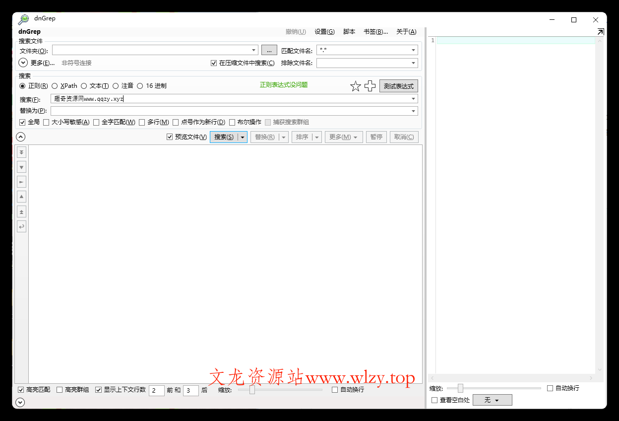 dnGrep文件搜索v4.5.66绿色版-文龙资源站