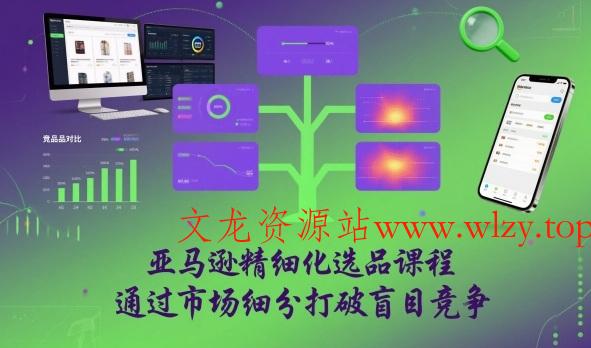 亚马逊精细化选品课程,通过市场细分打破盲目竞争