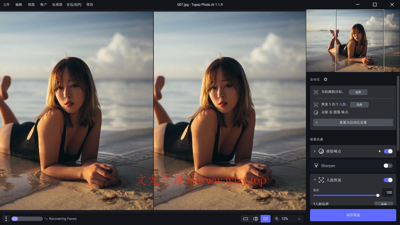 Topaz Photo Pro Ai图片降噪 v1.0.3高级版-文龙资源站