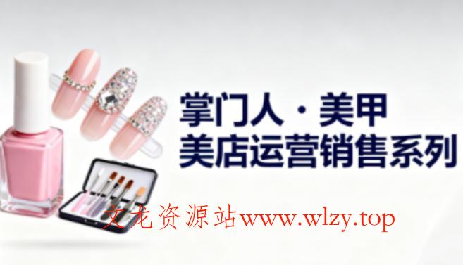 美甲店运营销售系列，助力美甲店老板及从业者提升运营、销售与管理能力-文龙资源站