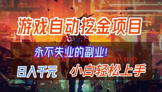 【劲爆】稳定两年的游戏自动挖金项目，日入1k，当天上手就见收益，永不失业的副业【揭秘】-文龙资源站