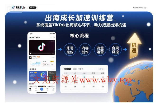出海成长加速训练营，系统覆盖TikTok出海核心环节，助力把握出海机遇(更新)-文龙资源站
