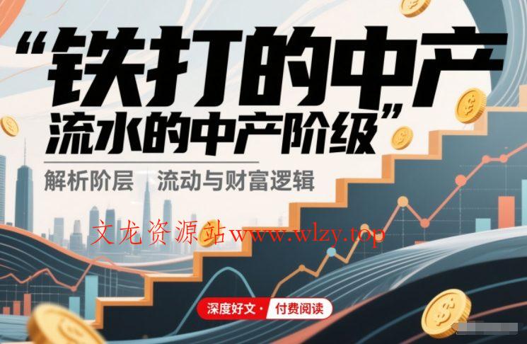 付费文章：铁打的中产，流水的中产阶级-文龙资源站