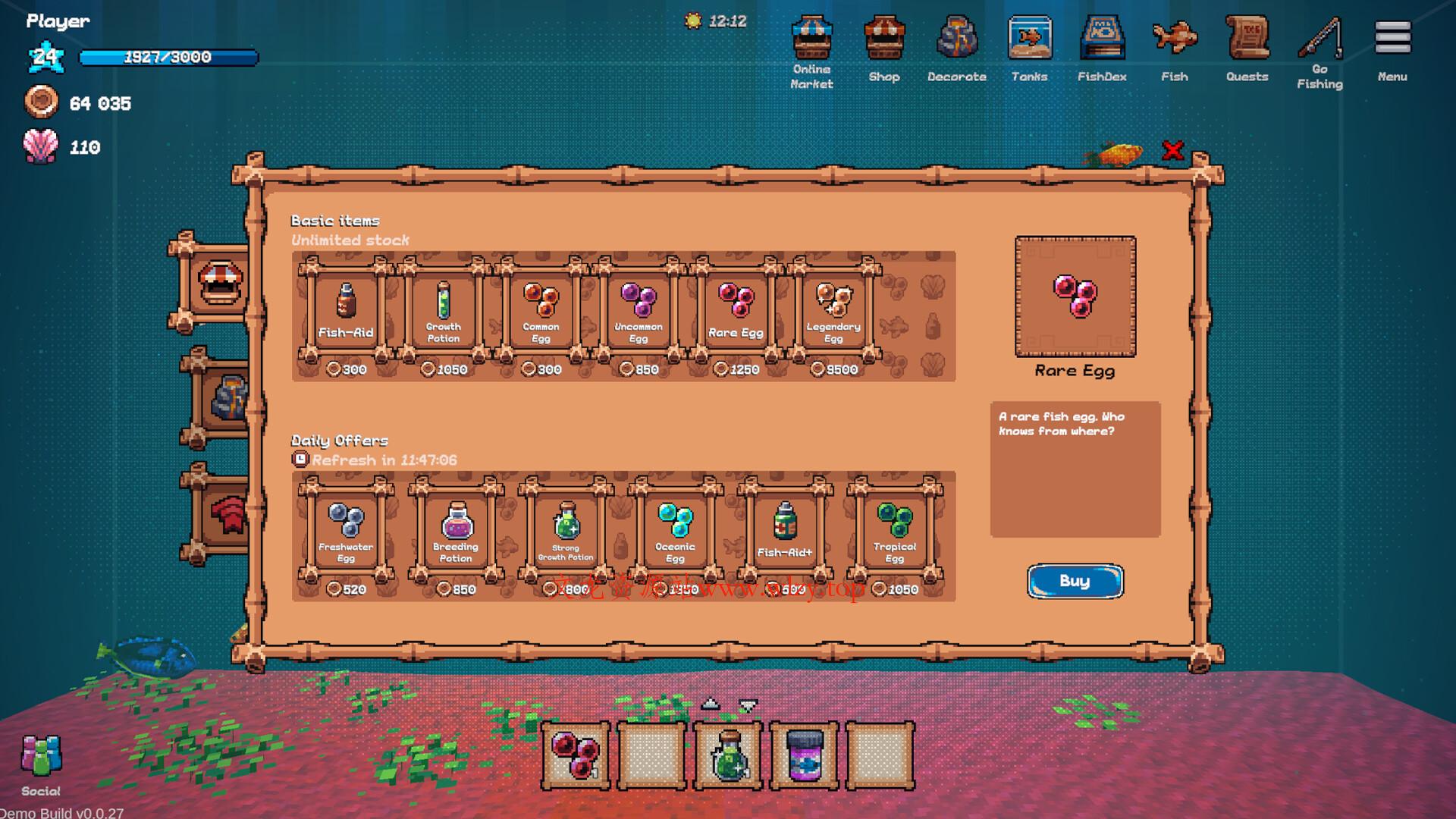 全球鱼友俱乐部：放置好时光/Tiny Aquarium: Social Fishkeeping