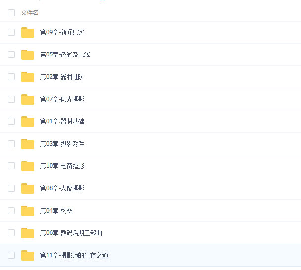 1988元自由职业摄影师教程-文龙资源站