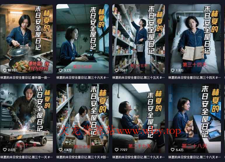 十个作品涨粉近20W！用AI制作末日安全日记连载，日入4位数，评论区爆肝求更新（附详细步骤）