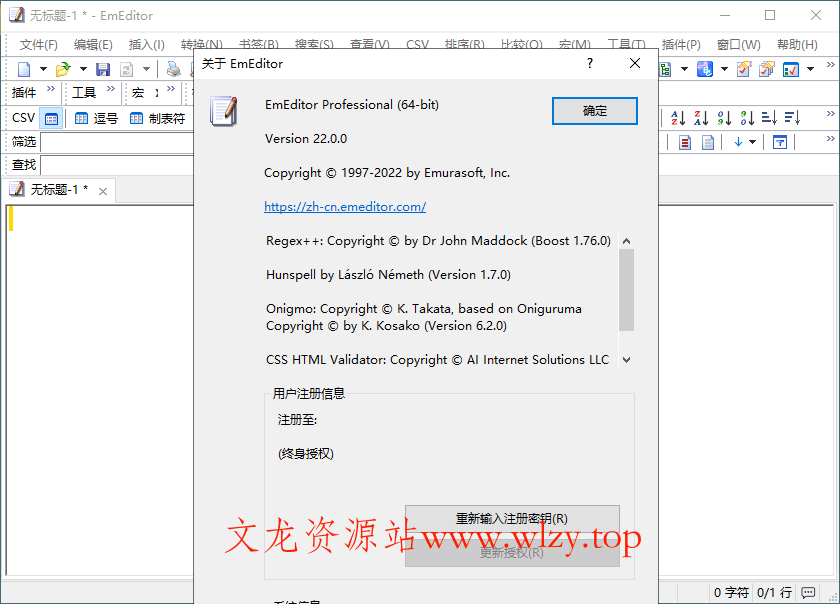 EmEditor文本编辑器v25.4.0绿色版-文龙资源站