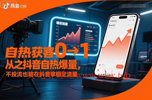 自热获客从0到1之抖音自热爆量,不投流也能在抖音拿稳定流量-文龙资源站