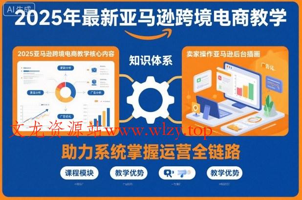 2025年最新亚马逊跨境电商教学，助力卖家系统掌握亚马逊运营全链路知识-文龙资源站