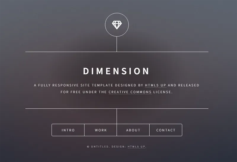 HTML纯静态深灰色英文个人主页网站源码-文龙资源站