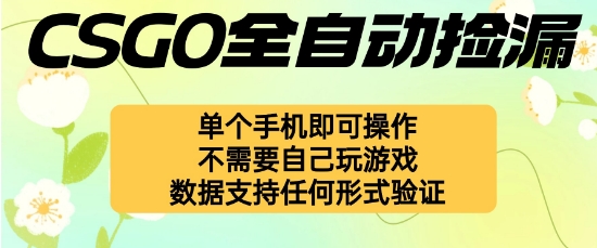 自动挂G捡漏，不用自己挂G不用玩游戏，一个手机即可操作，新手小白轻松月入1W+【揭秘】-文龙资源站