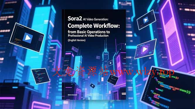 Sora2 AI视频生成的系统教程(英文版-文龙资源站